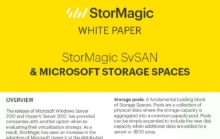 SvSAN & Microsoft Storage Spaces