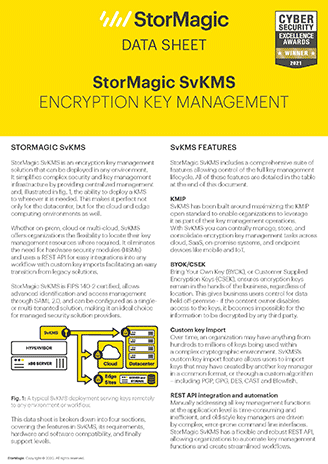 StorMagic SvKMS Data Sheet