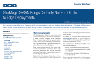 Dell PowerEdge VRTX EOL & StorMagic SvSAN Comparison
