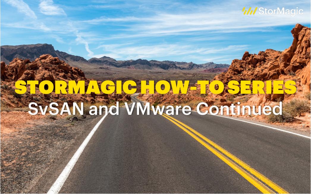 SvSAN and VMware