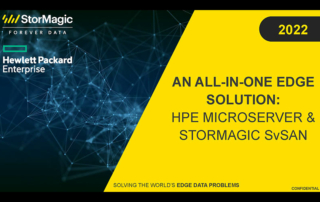 HPE StorMagic MicroServer Webinar