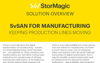 VSAN for Manufacturing Solution