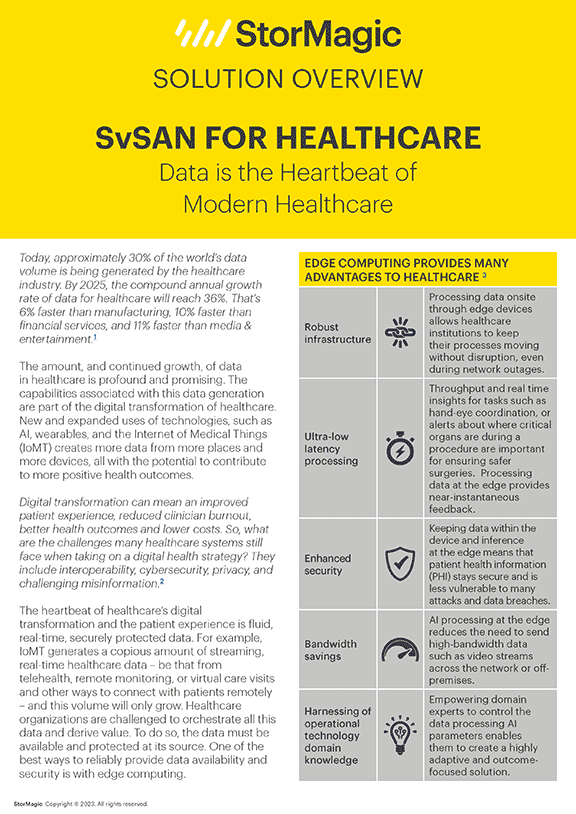 Healthcare Solution Overview VSAN for Healthcare Solution