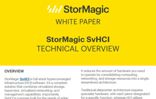 StorMagic SvHCI Technical Overview