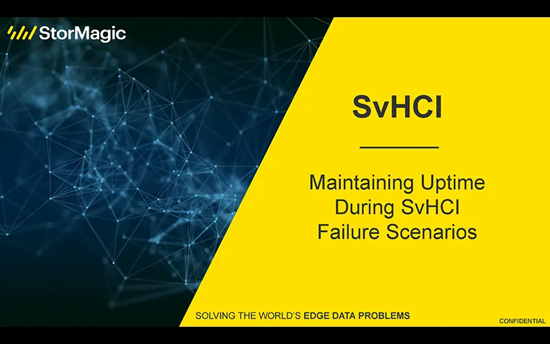 SvHCI Failure Scenarios Webinar