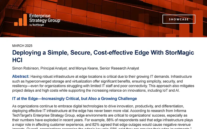 ESG Showcase Deploying a Simple, Secure, Cost-effective Edge thumbnail