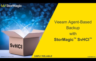 Veeam Agent-Based Backup with StorMagic SvHCI Webinar